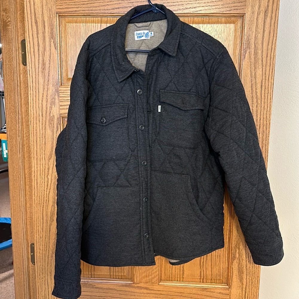 Wellen Seawool Charcoal Quilted ShirtJac
